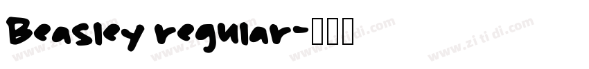 Beasley regular字体转换